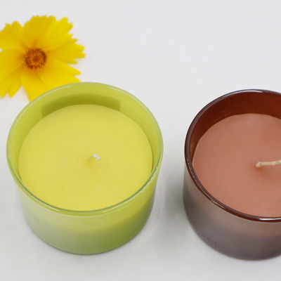 OEM Soya Balmumu Kokulu Aroma Ev Mum Hindistan Cevizi Ve Kireç 4oz