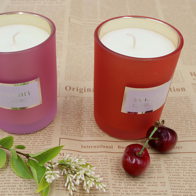Spa Aromaterapi için Yüzde 100 Soya Hasat Aroması Ev Mum 10 Oz