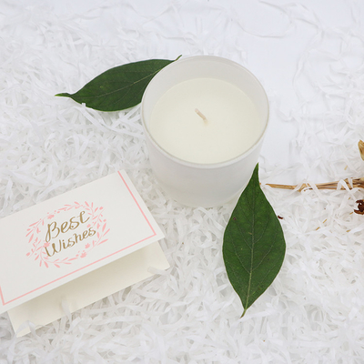 Aroma Home Simple Private Label Beyaz Kokulu Soya Mumları