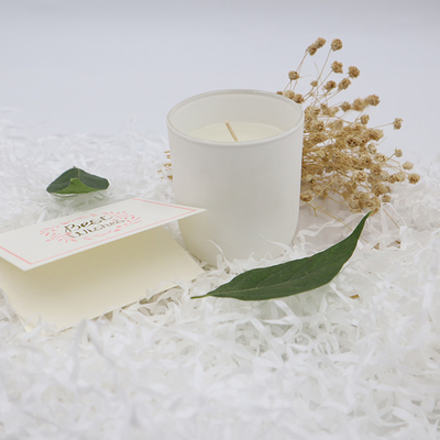 Aroma Home Simple Private Label Beyaz Kokulu Soya Mumları