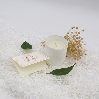Aroma Home Simple Private Label Beyaz Kokulu Soya Mumları