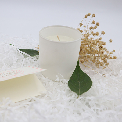 Aroma Home Simple Private Label Beyaz Kokulu Soya Mumları