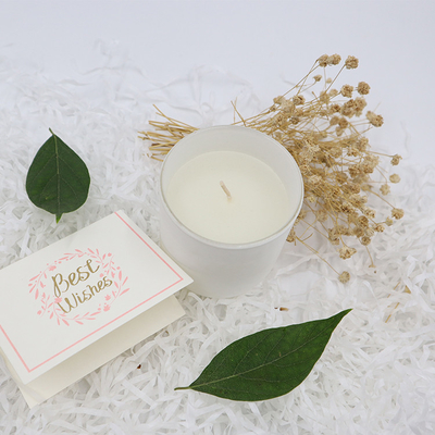 Aroma Home Simple Private Label Beyaz Kokulu Soya Mumları