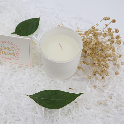 Aroma Home Simple Private Label Beyaz Kokulu Soya Mumları