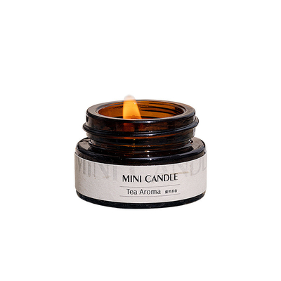 Aroma Mini Amber Glass 3oz Mason Kavanoz Mum Sleep Spa İçin