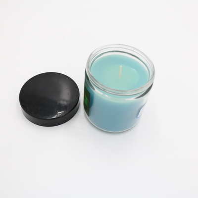 Aroma Home terapötik Mavi Cam Kavanoz Aromaterapi için Kokulu Mum 3 Oz