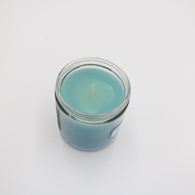 Aroma Home terapötik Mavi Cam Kavanoz Aromaterapi için Kokulu Mum 3 Oz