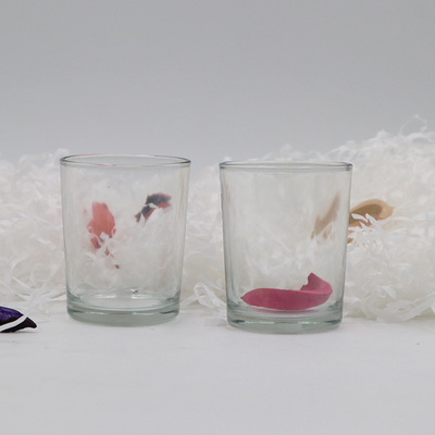 Şeffaf Cam Boş Tealight Mumluk Bardak Kavanoz 5.5x6.8