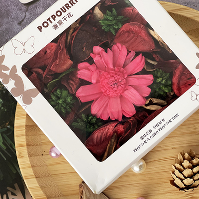 Bahar için OEM Kokulu Gül Petal Potpuri Kuru Çiçek 110g