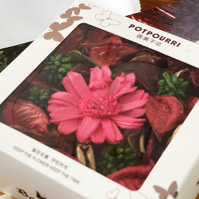 Bahar için OEM Kokulu Gül Petal Potpuri Kuru Çiçek 110g