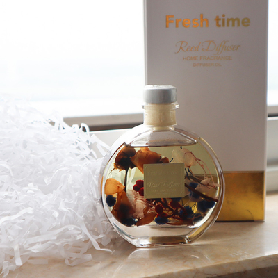Aroma Reed Difüzör 100ml Kahverengi Kuru Çiçek ile Lüks Hediye Seti