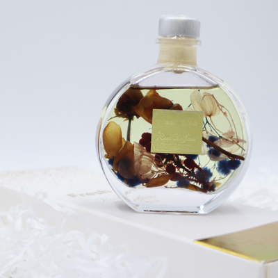 Aroma Reed Difüzör 100ml Kahverengi Kuru Çiçek ile Lüks Hediye Seti