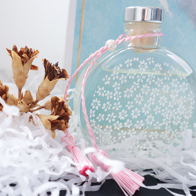 Aroma Reed Difüzör 130ml Pembe Düğümlü ve Sert Kutulu Lüks Hediye Seti