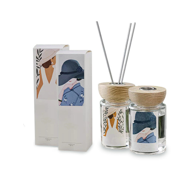 Özel Renkli Hediye Seti CMYK Kutusu Aroma Kamış Difüzörlü 120ml Lüks Parfüm