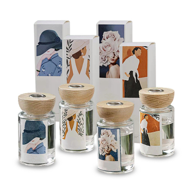 Özel Renkli Hediye Seti CMYK Kutusu Aroma Kamış Difüzörlü 120ml Lüks Parfüm