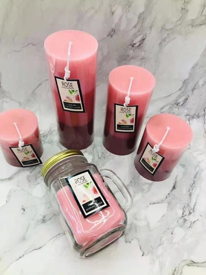 3.5oz 4.5oz El Yapımı Soya Mumları Stres Giderici Sütun Kokulu Mumlar
