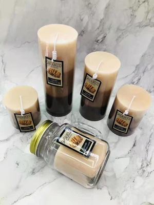 3.5oz 4.5oz El Yapımı Soya Mumları Stres Giderici Sütun Kokulu Mumlar