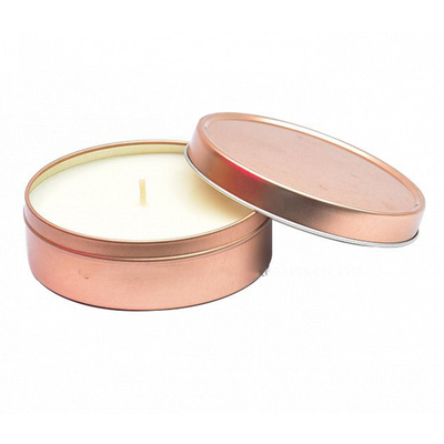 Adak Tealight için Kokulu Soya Balmumu Alüminyum metal Mini Teneke Mumlar 3oz