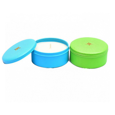 Adak Tealight için Kokulu Soya Balmumu Alüminyum metal Mini Teneke Mumlar 3oz