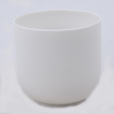 Uyumak için 7oz Düz Beyaz Kokulu Doğal Seramik Soya Mum Pot