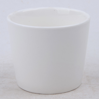 Uyumak için 7oz Düz Beyaz Kokulu Doğal Seramik Soya Mum Pot