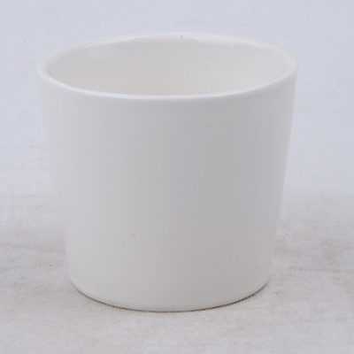 Uyumak için 7oz Düz Beyaz Kokulu Doğal Seramik Soya Mum Pot