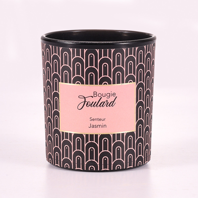 Aroma Home Vanilya Fasulyesi Soya Balmumu Cam Kavanoz Kokulu Mum Siyah 8oz