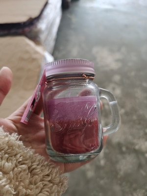 Aroma Ev Soya Balmumu Sevimli Mason Kavanoz Saplı Özel Kokulu Mum