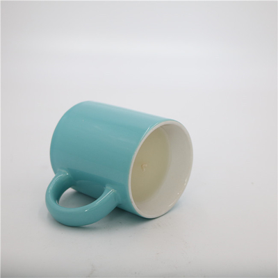 Aroma Home Parlak Mavi Yuvarlak Çay Bardağı Kokulu Seramik Soya Mum 5.5oz