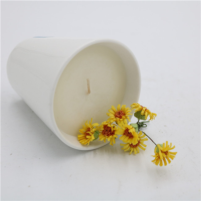 Aroma Home Çay Bardağı Seramik Soya Mumu Kokulu Mat Beyaz 7oz