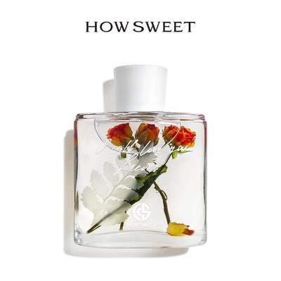 Oda Parfüm Aroma Kamış Difüzör Kuru Çiçekler Dekorasyonlu 100ml